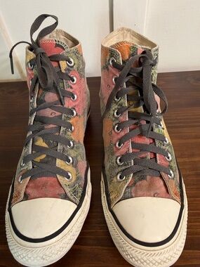 Converse x Andy Warhol Floral High Top Sneakers Mens 10 Women 11.5 Est